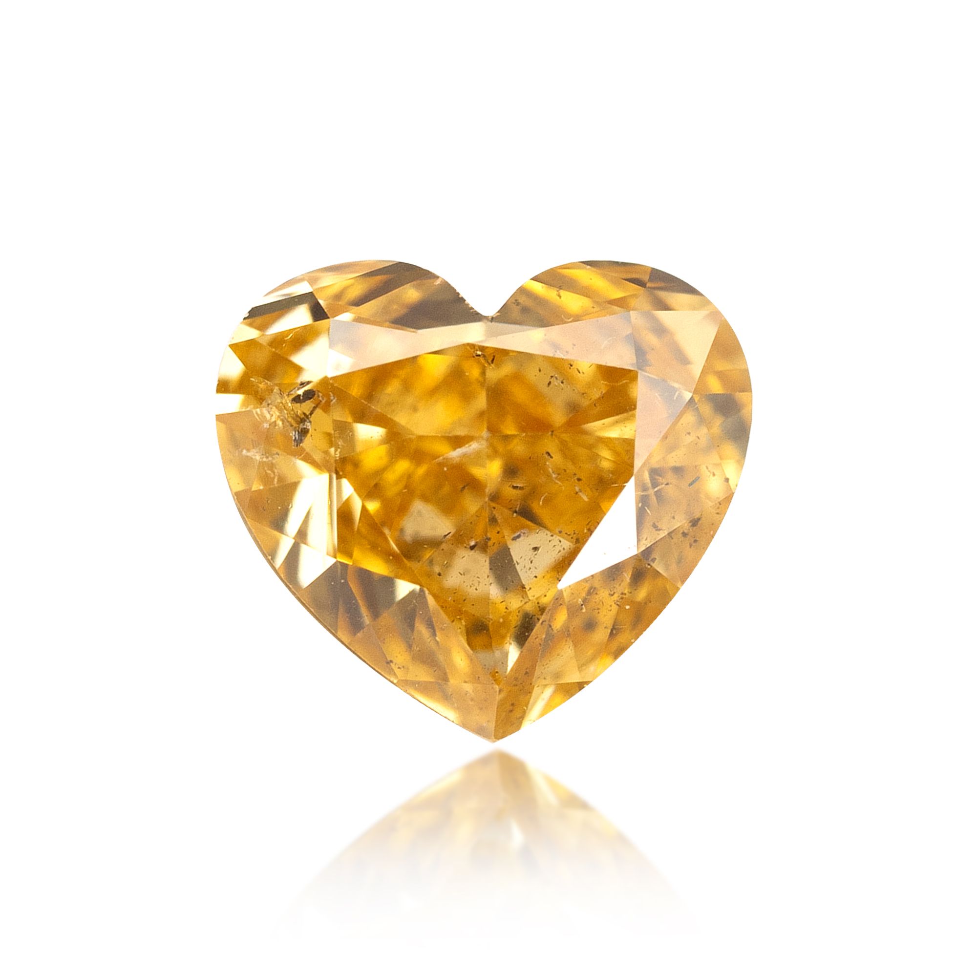 Diament 0.64 ct Fancy Brownish Orangey Yellow/