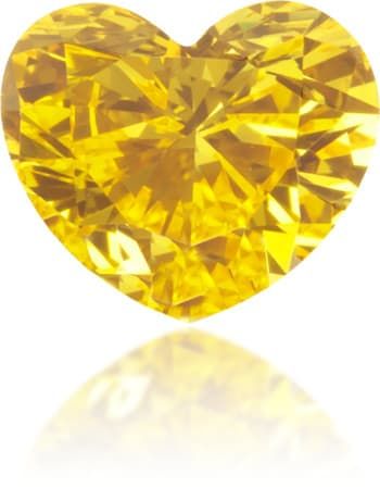 Diament 0.36 ct Fancy Vivid Orangey Yellow/VS2