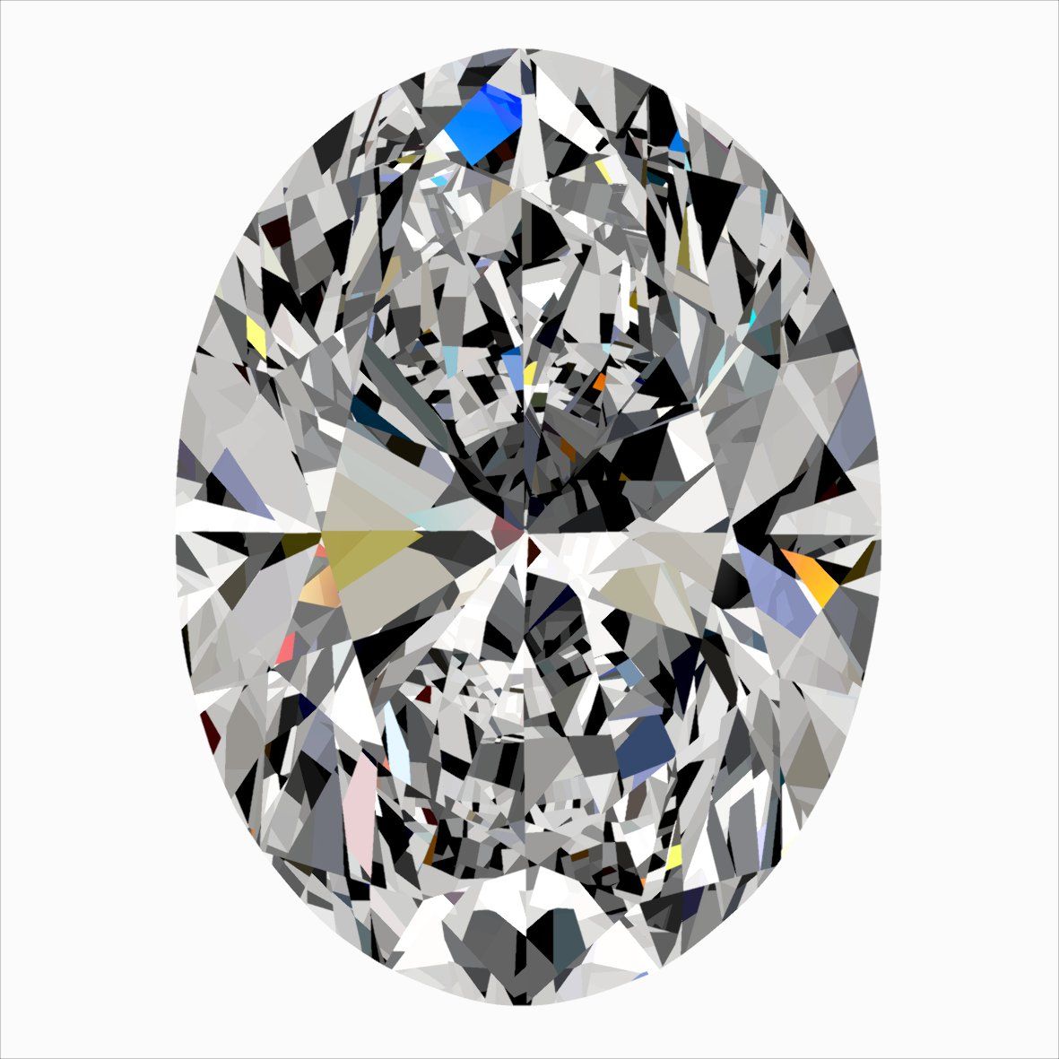 0.30 Carat F VS2 Oval Diamond