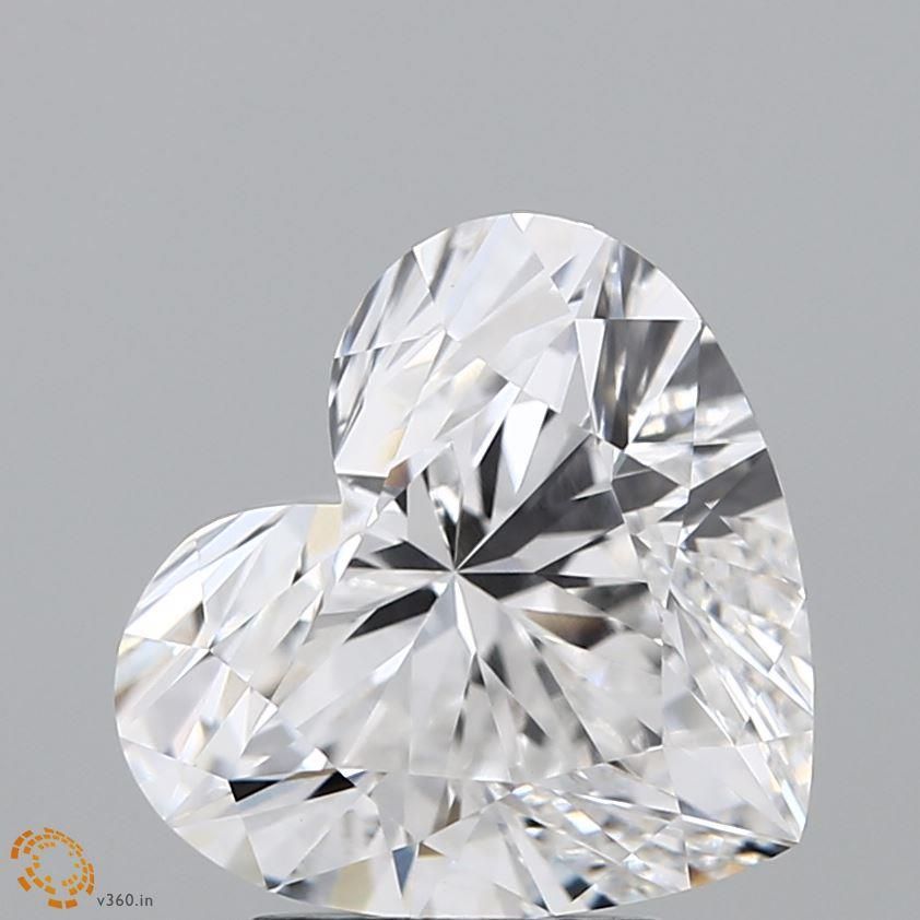 3.76 ct. heart Lab Grown Diamond front image