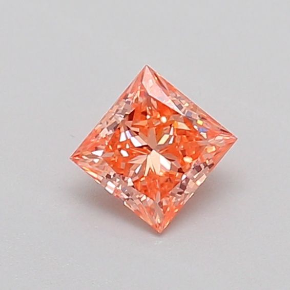 0.34 CT Fancy Vivid Pinkish Orange PRINCESS