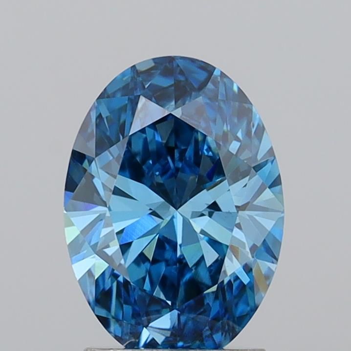 1.96 CT Fancy Vivid Blue OVAL