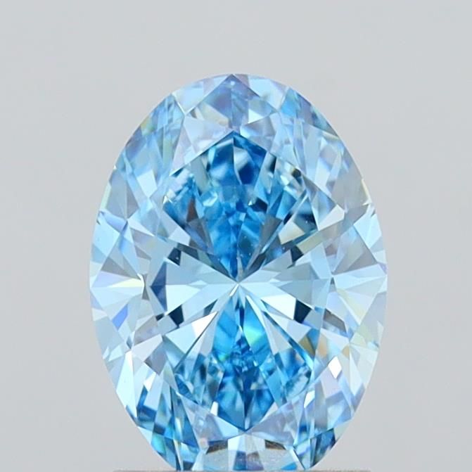 1.73 CT Fancy Vivid Blue OVAL