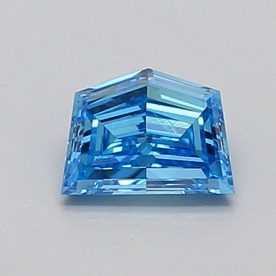 0.55 CT Fancy Vivid Blue HEXAGONAL