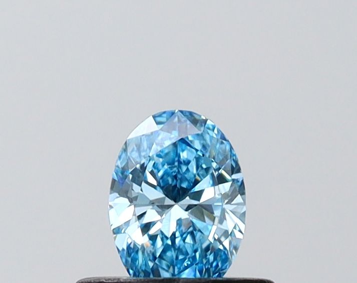 0.35 CT Fancy Vivid Blue OVAL