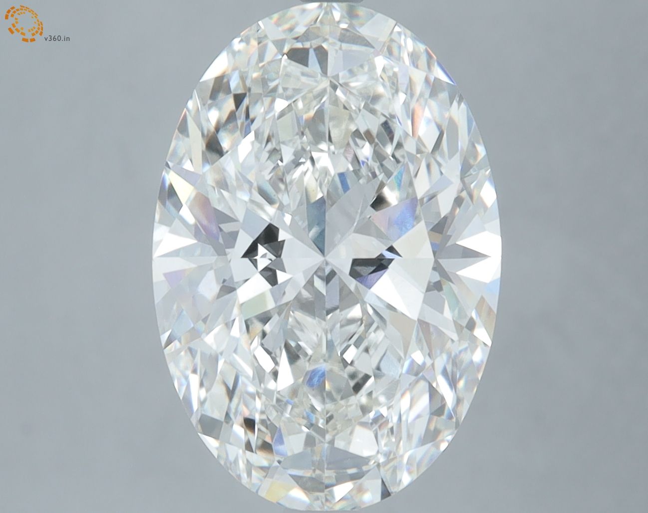 5.01 ct. oval Lab Grown Diamond front image