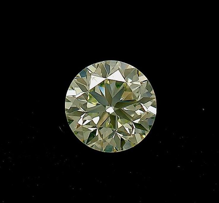 Diament 1.0 ct Fancy Light Yellow Green/VS2