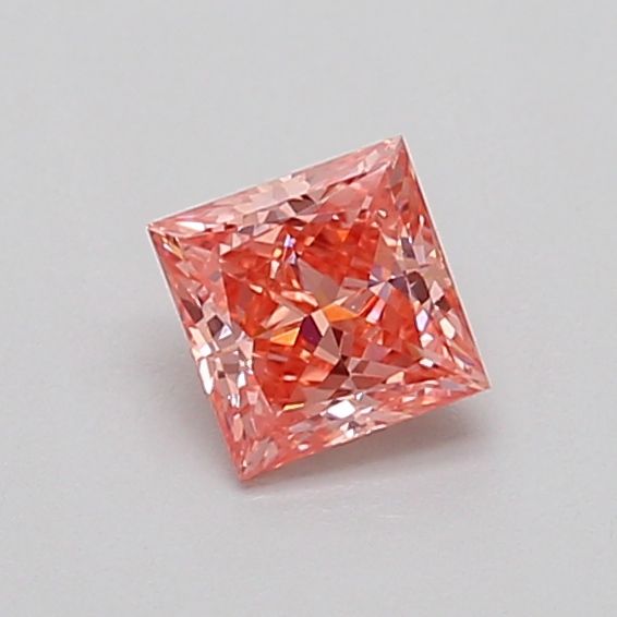 0.43 CT Fancy Vivid Orangey Pink PRINCESS