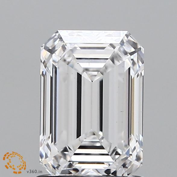1.53 ct. emerald Lab Grown Diamond front image