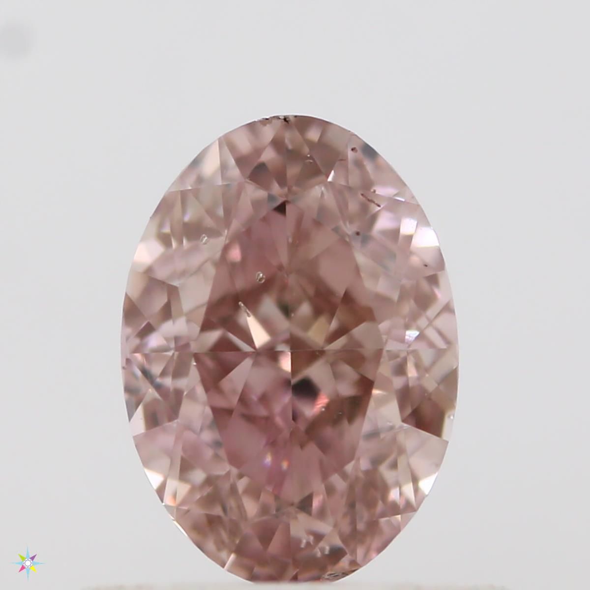 Diament 0.65 ct Fancy Orangey Pink/SI1