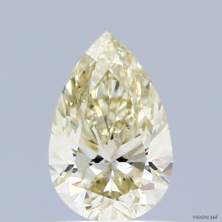0.68 CT Fancy Light Yellow PEAR