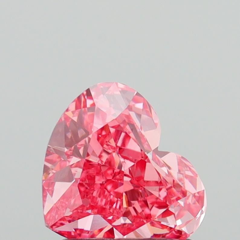 1.01 CT Fancy Vivid Pink HEART