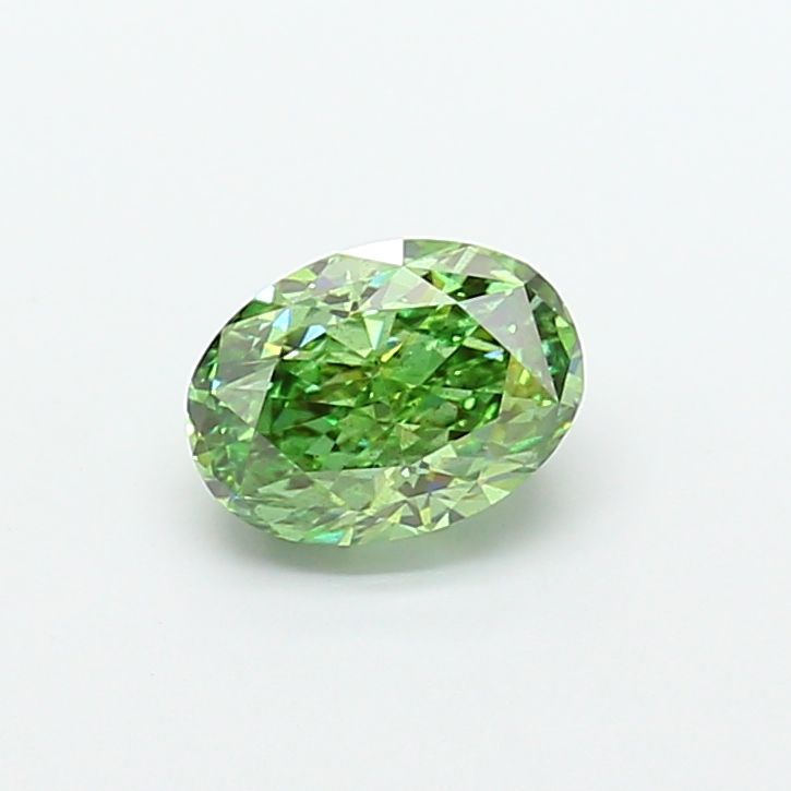 2.05 CT Fancy Vivid Green OVAL
