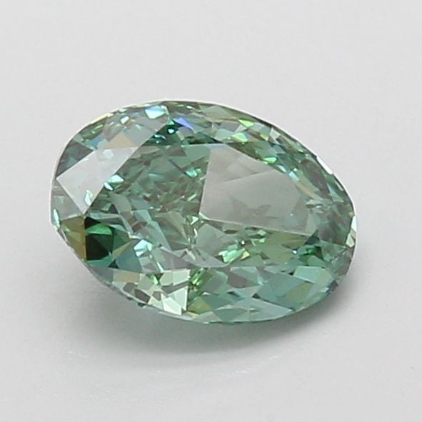 1.07 CT Fancy Vivid Green OVAL