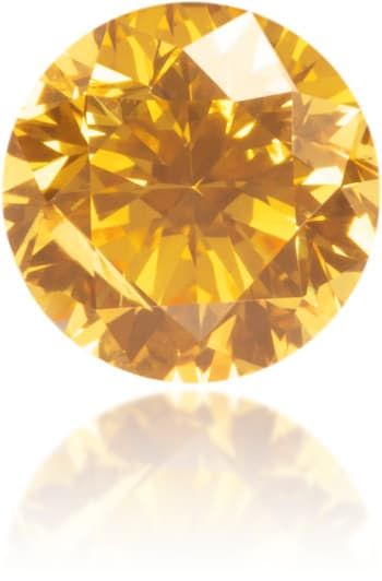 Diament 0.5 ct Fancy Vivid Orangey Yellow/I1