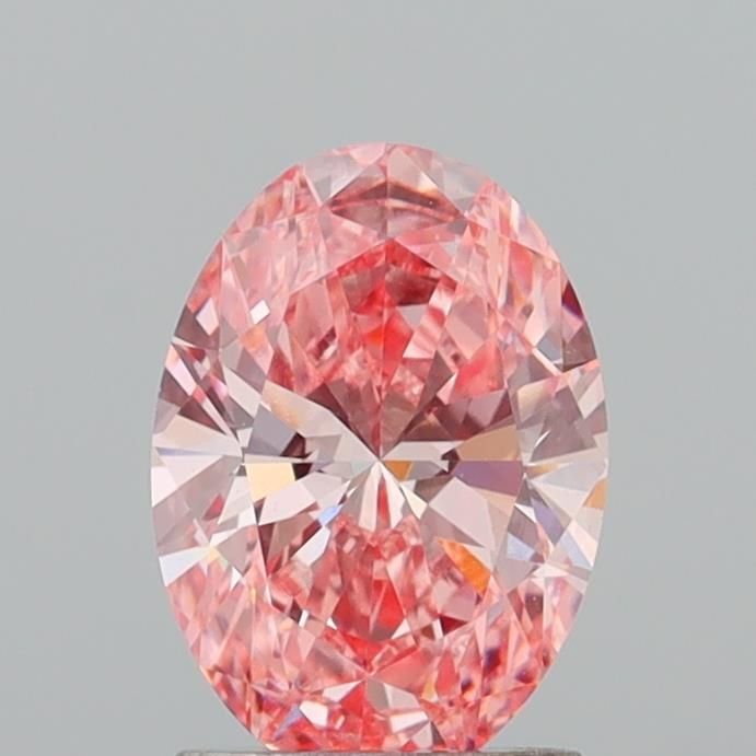 1.58 CT Fancy Vivid Pink OVAL