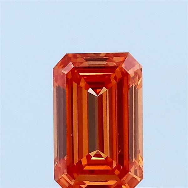 0.72 CT Fancy Vivid Pinkish Orange EMERALD