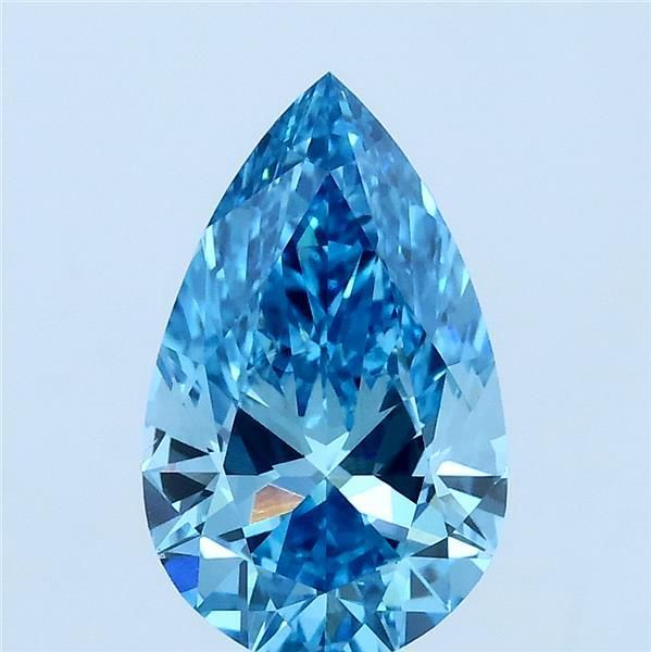 1.72 CT Fancy Vivid Blue PEAR