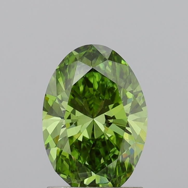 1.5 CT Fancy Vivid Green OVAL