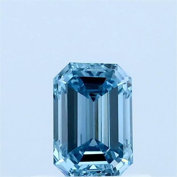 0.53 CT Fancy Vivid Blue EMERALD