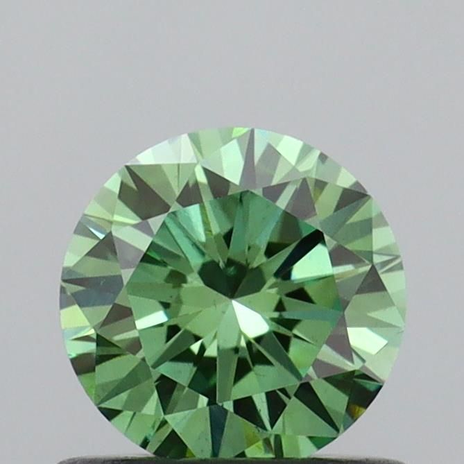 0.62 CT Fancy Vivid Green ROUND