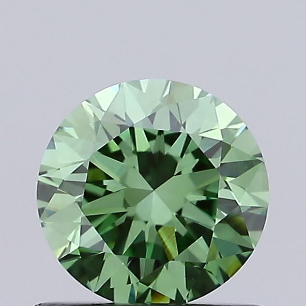 0.72 CT Fancy Vivid Green ROUND