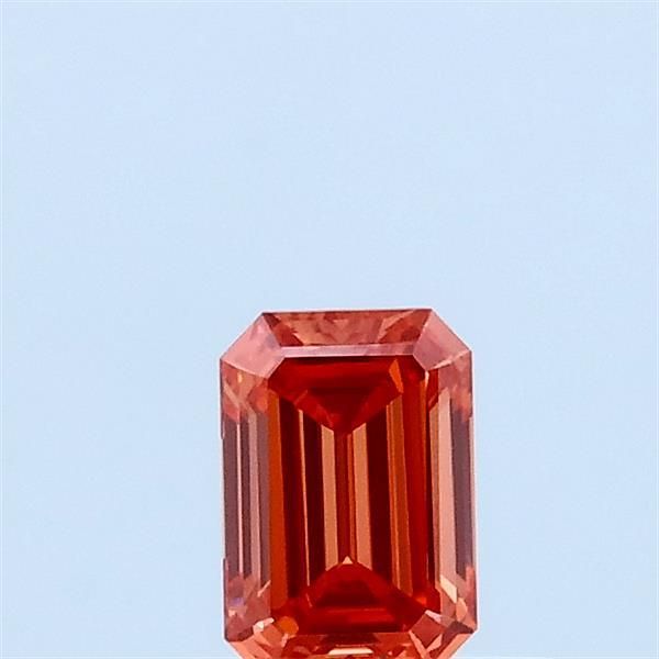 0.3 CT Fancy Vivid Pinkish Orange EMERALD