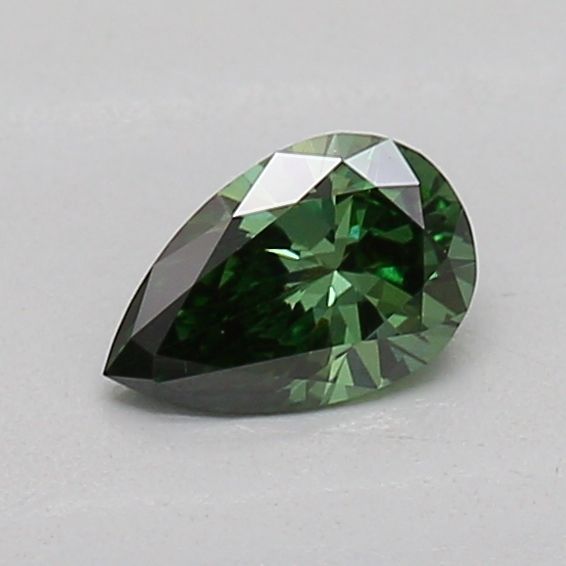 0.2 CT Fancy Vivid Green PEAR