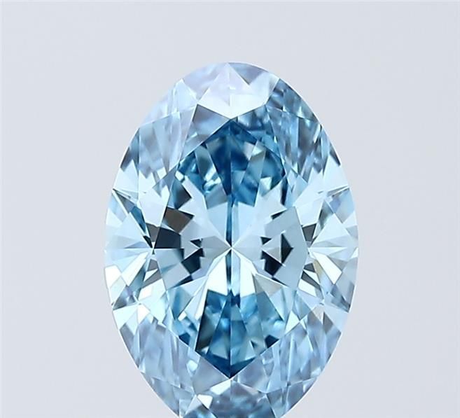 1.78 CT Fancy Vivid Blue OVAL
