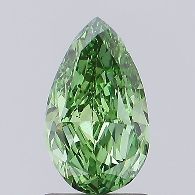 1.19 CT Fancy Vivid Green PEAR