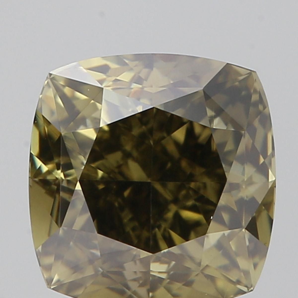 Diament 1.33 ct Fancy Dark Greenish Brown/VS1