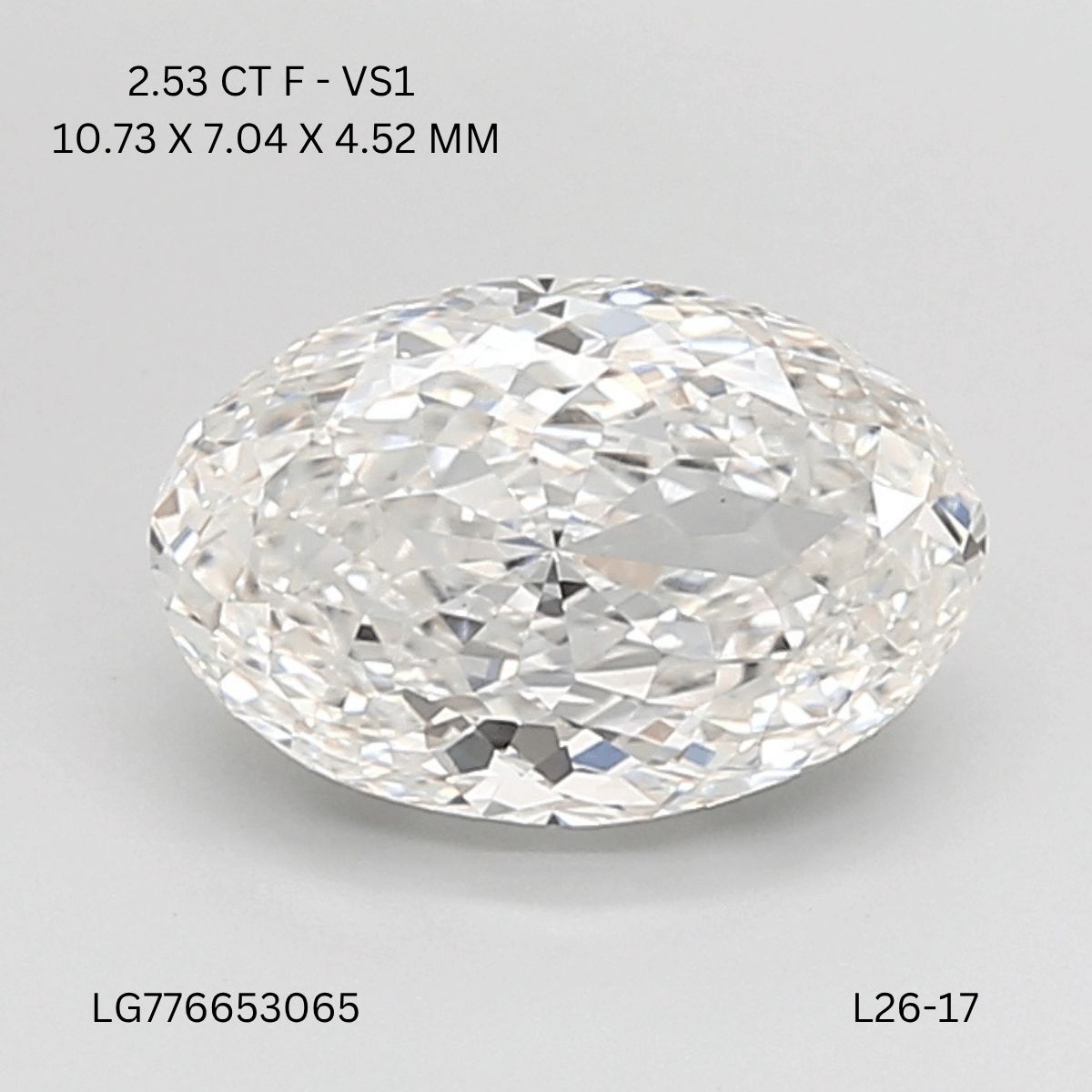 2.53 ct Oval diamond
