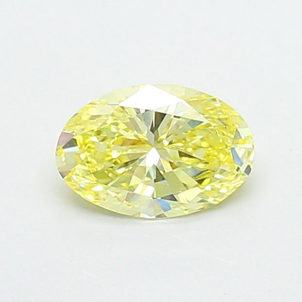 0.75 CT Fancy Intense Yellow OVAL