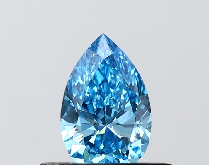 0.54 CT Fancy Vivid Blue PEAR