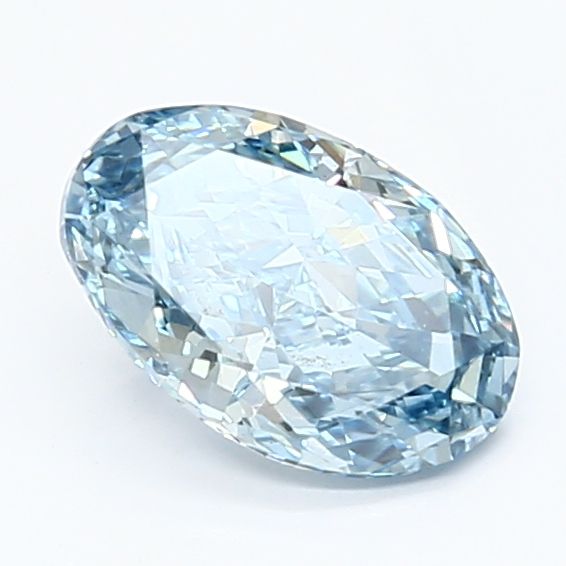1.25 CT Fancy Vivid Blue OVAL