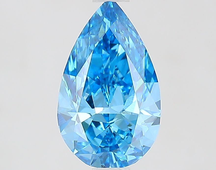 1.39 CT Fancy Vivid Blue PEAR