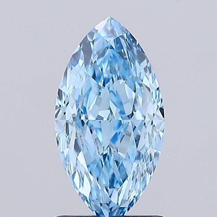 1.66 CT Fancy Vivid Blue MARQUISE