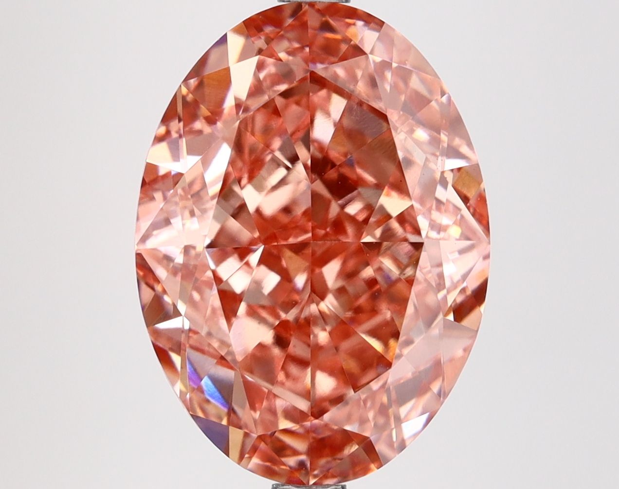 7.03 ct. oval Lab Grown Diamond front image