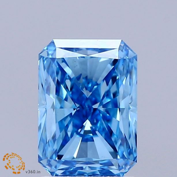 1.52 CT Fancy Vivid Blue RADIANT