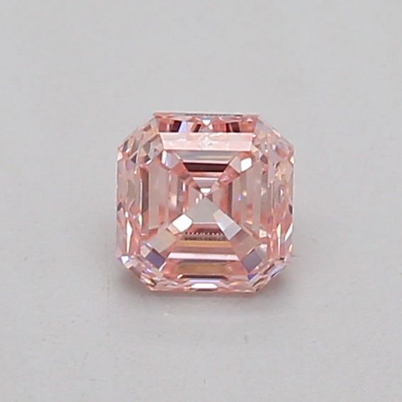 0.22 CT Fancy Intense Pink ASSCHER