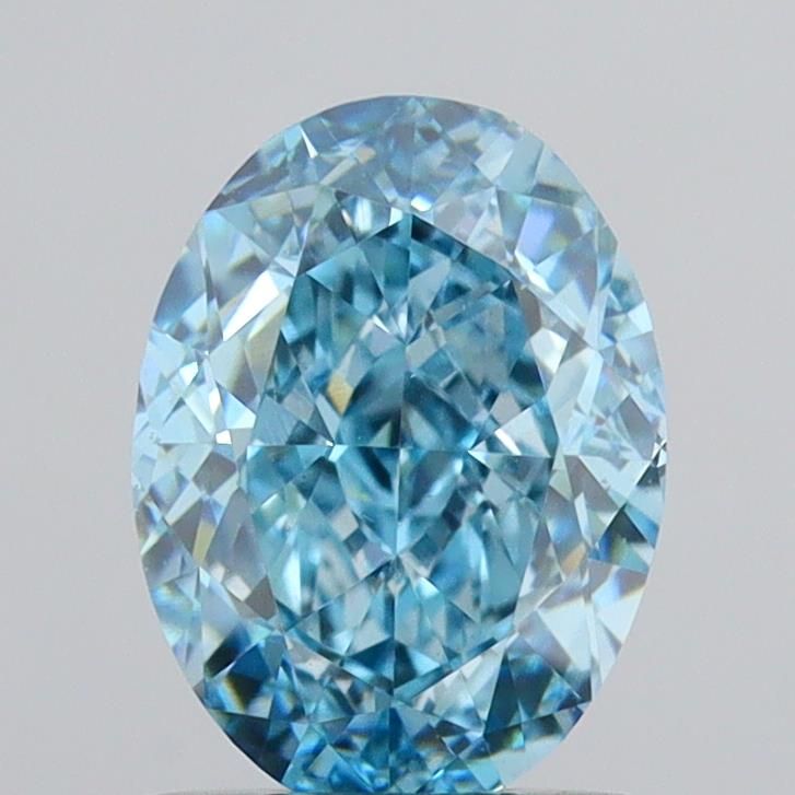 1.56 CT Fancy Vivid Blue OVAL