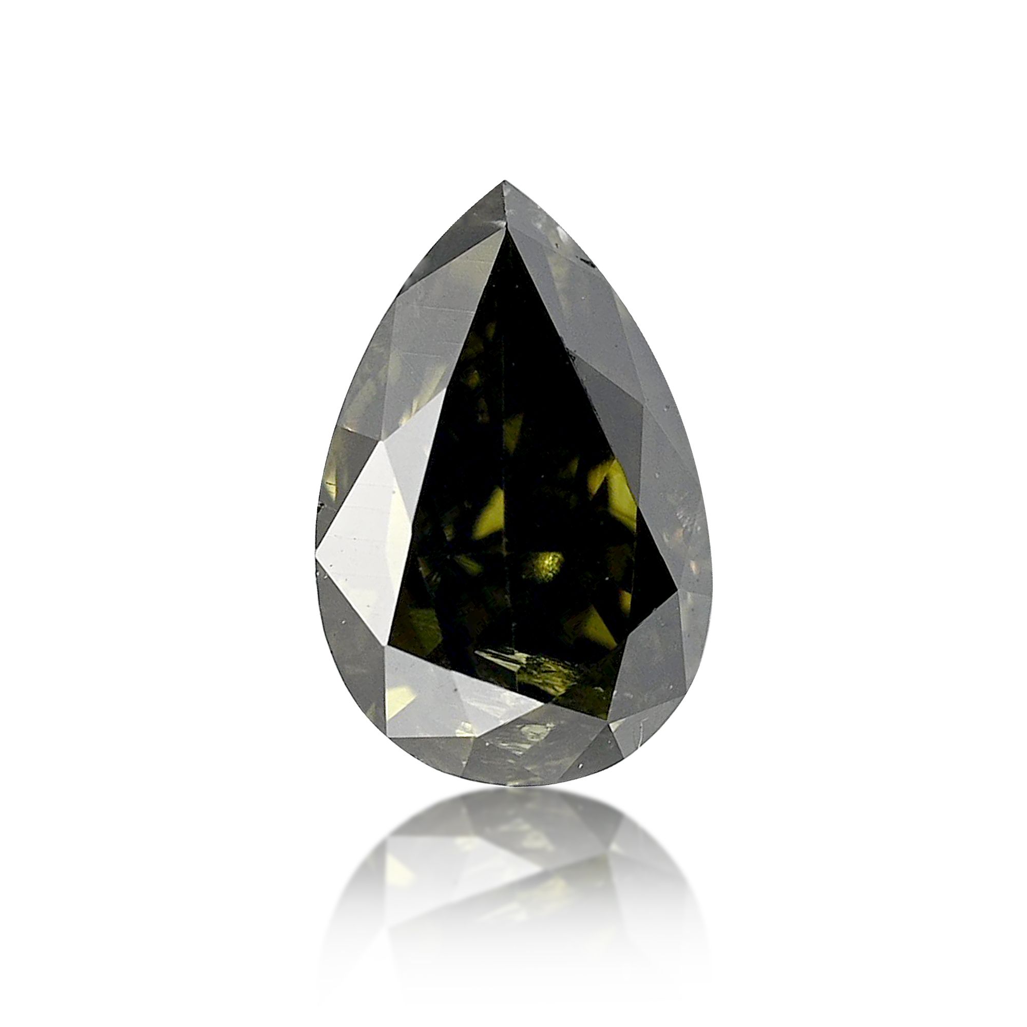 Diament 0.31 ct Fancy Dark Greenish Brown/