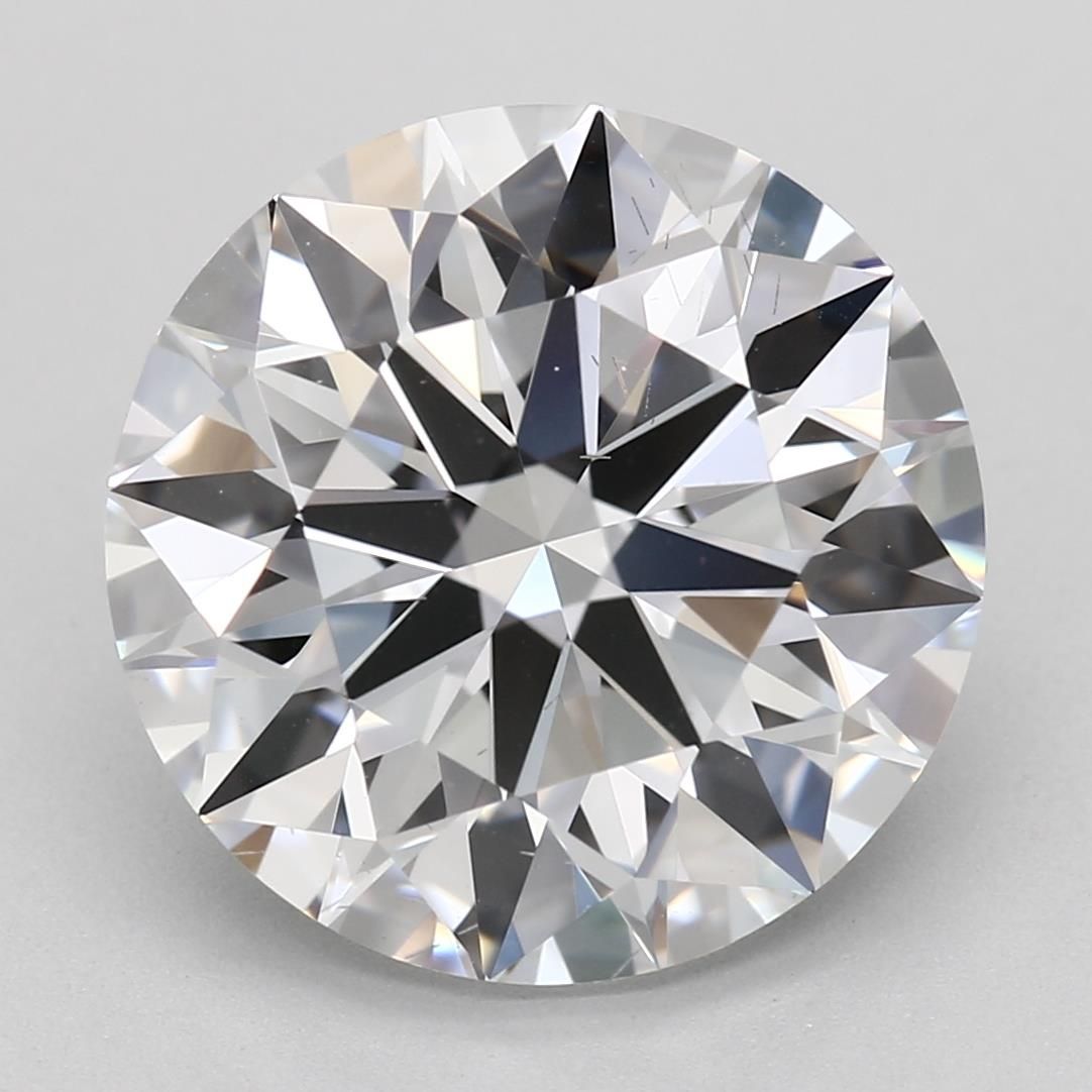 Diamant Rond 3.81 ct - Couleur D - Pureté SI1