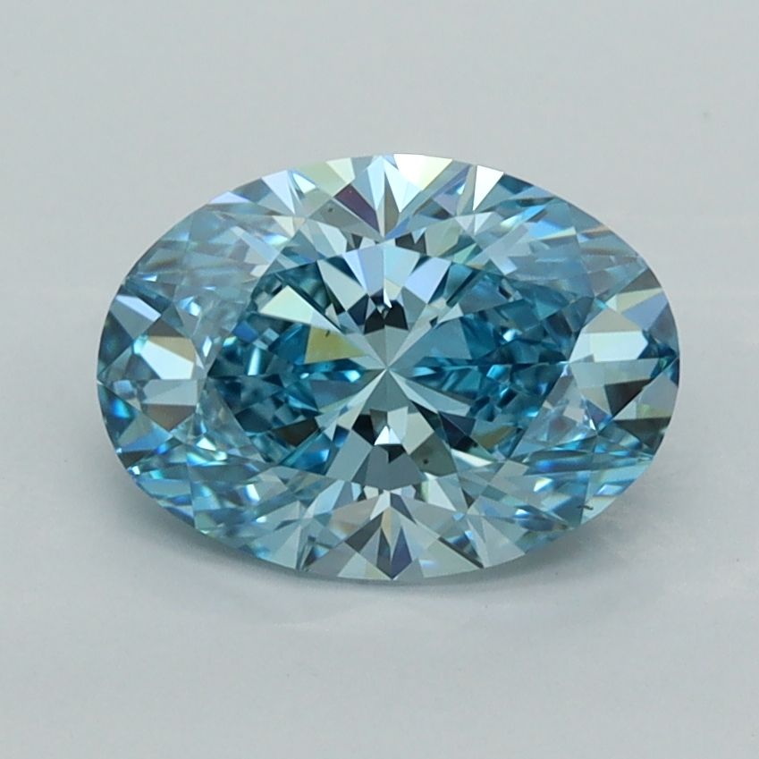 1.56 CT Fancy Vivid Blue OVAL