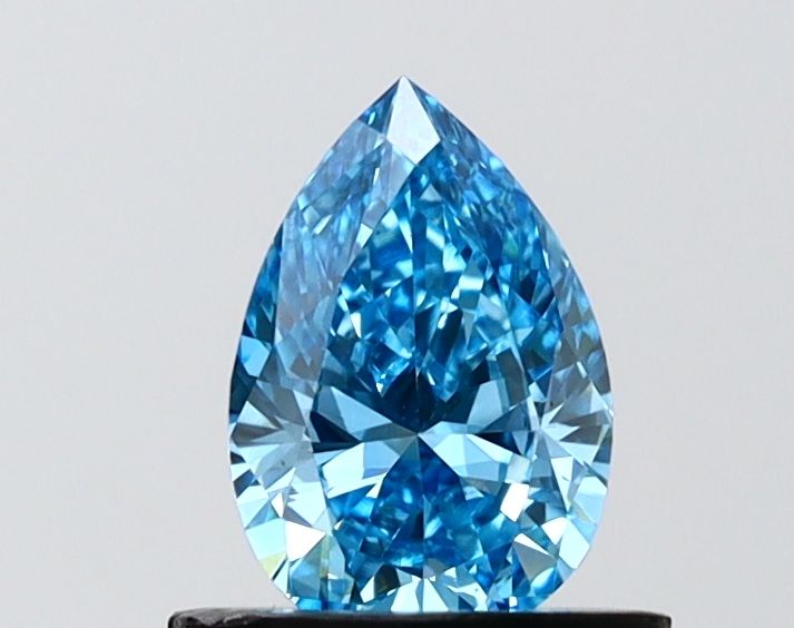 0.69 CT Fancy Vivid Blue PEAR