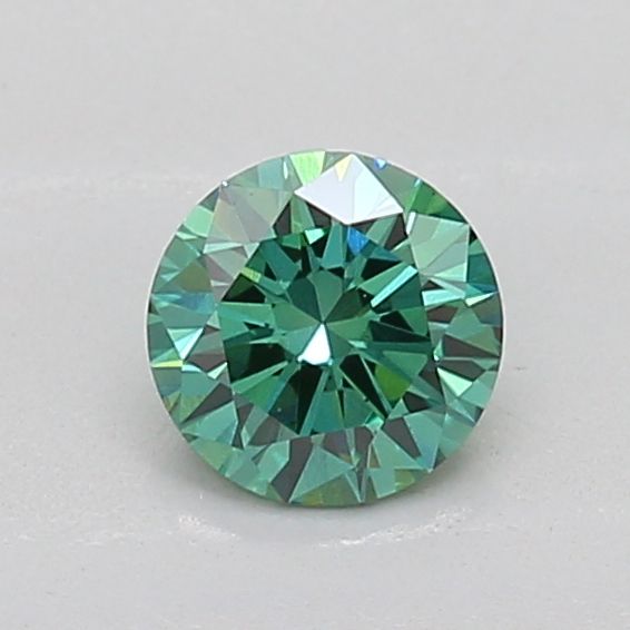 0.51 CT Fancy Vivid Green ROUND