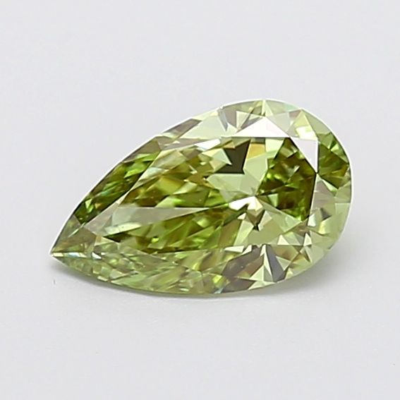 1.0 CT Fancy Vivid Green PEAR
