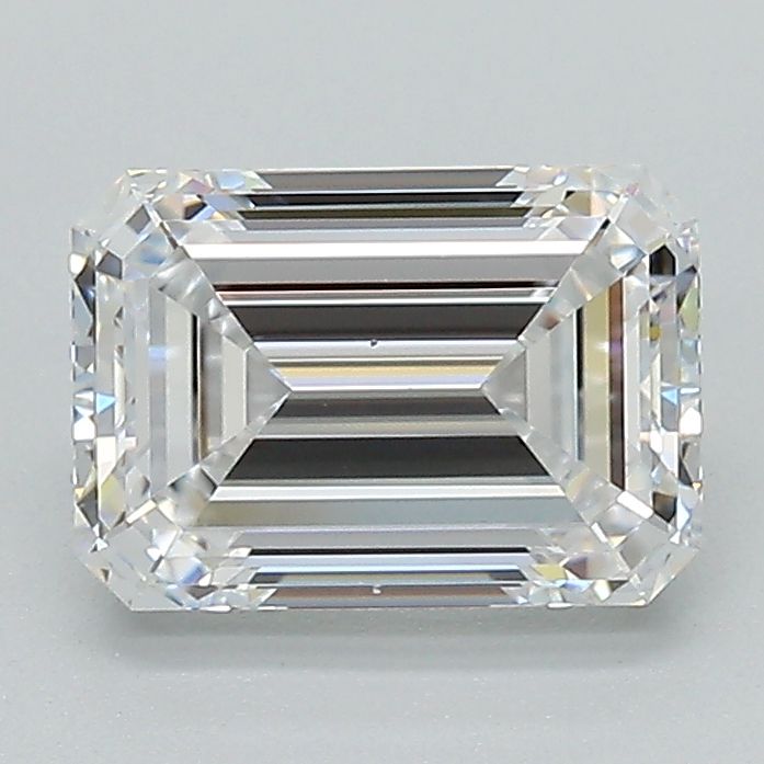 Diamant Émeraude 1.80 ct - Couleur D - Pureté VS2