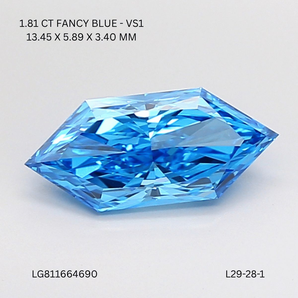 1.81 ct lab-grown Hexagonal Diamond