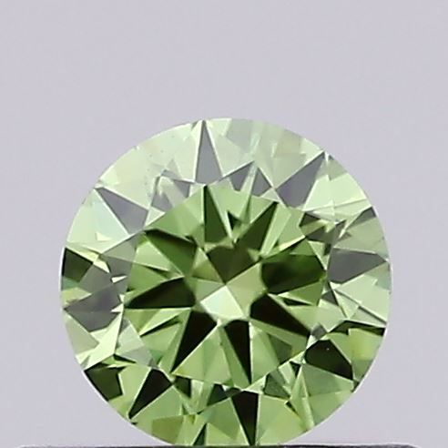 0.29 CT Fancy Vivid Green ROUND